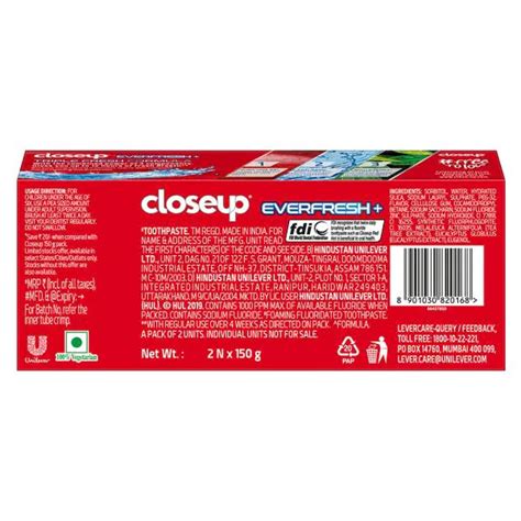 Closeup Everfresh Red Hot Gel Toothpaste G Pack Of JioMart