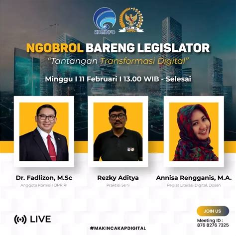 Kementerian Kominfo Gelar Seminar Ngobrol Bareng Legislator Bahas Soal