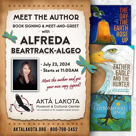 Meet The Authoralfreda Beartrack Algeo Akt Lakota Museum Cultural