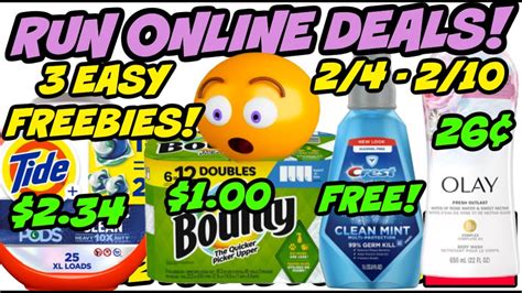 Walgreens Online Deals Freebies Cheap Tide Olay