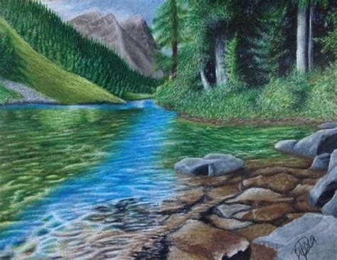 Pencil Drawing Nature Images - Scenery Shading | Bodemawasuma