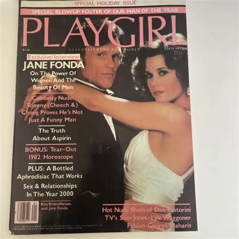 PLAYGIRL JANUARY Jane Fonda Cheech Chong Nude Holiday Issue PicClick UK