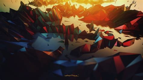 Low Poly Digital Minimalism Low Art 1920x1080 Px X Poly Lacza