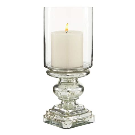 16 Silver Glass Traditional Candle Holder Michaels