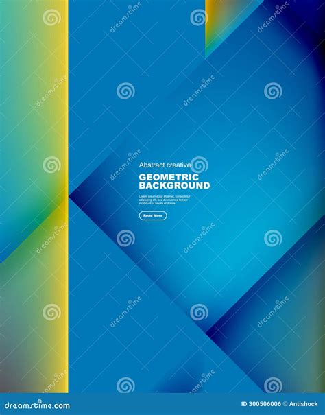 Modern Creative Geometric Abstract Background Design Stock Vector