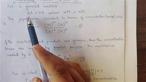 Relationship Between Kp Kc And Kx For Reaction Involving Ideal Gas Le Chatelier S Principle