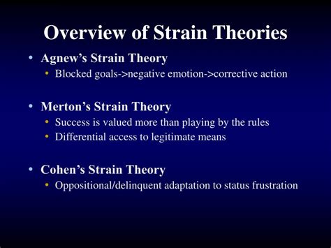 Social Strain Theory