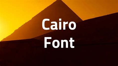 Cairo Font Free Download