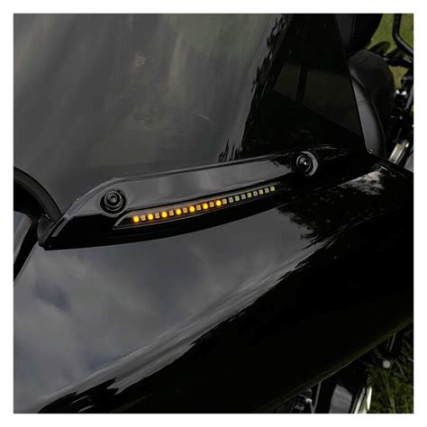 Custom Dynamics Dual Function Led Windshield Trim For Harley Road Glide