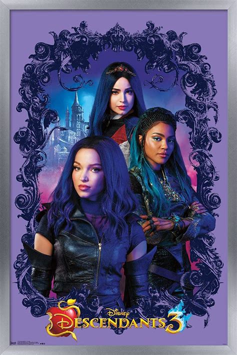 Mal Descendants 3 Blue And Purple Wallpapers Wallpaper Cave