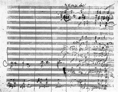 Amazon Beethoven Ninth Symphony Na Page Of The Manuscript Of