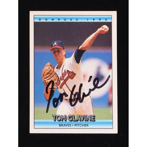 Tom Glavine Signed Donruss Jsa Pristine Auction