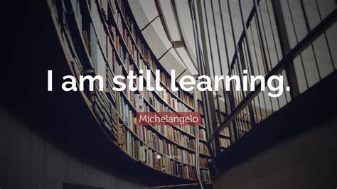 Michelangelo Quote “i Am Still Learning ”