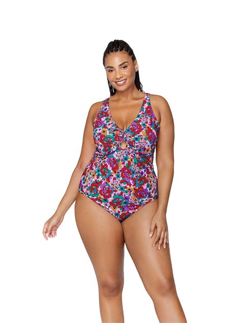 Floral Print Muna One Piece Swimsuit Raisins Curve Penningtons