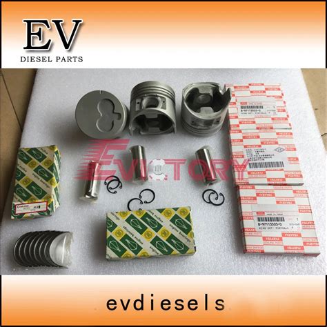 Ev For Isuzu Engine Hiatch Ex U Mini Excavator Ld Piston Piston Ring