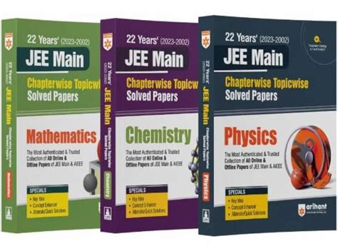 Arihant Years Chapterwise Topicwise Iit Jee Main Solved Papers