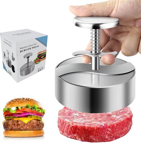 Pressa Per Hamburger Regolabile Hamburger Patty Maker 304 In Acciaio