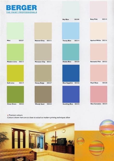 Penta Paints Color Chart