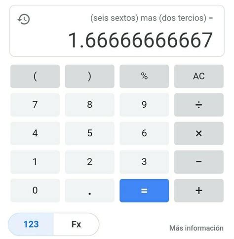 Cuánto es seis sextos mas dos tercios Brainly lat