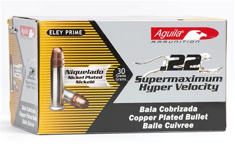 Aguila 22lr 30 Gr Copper Plated Hp Supermaximum Hyper Velocity 50box Sportsmans Outdoor