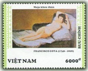 Stamp The Naked Maja Painting By Francisco Goya Vietnam Spanish