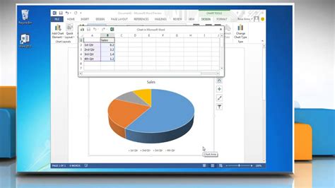 How To Make A Pie Chart In Microsoft Word 2013 YouTube