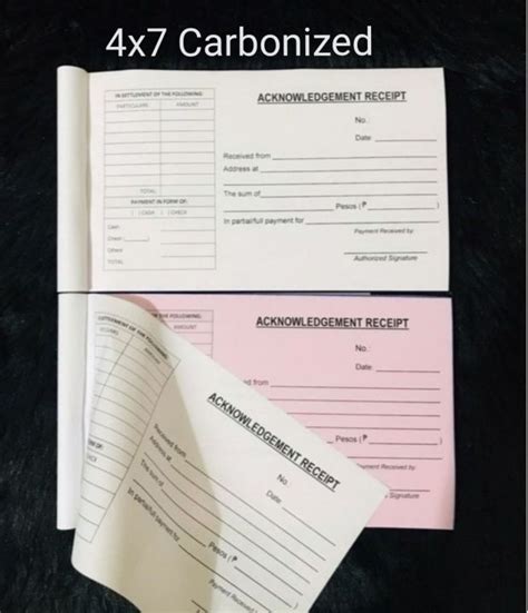 10 Pads Acknowledgement Receipt Provisional Receipt Collection