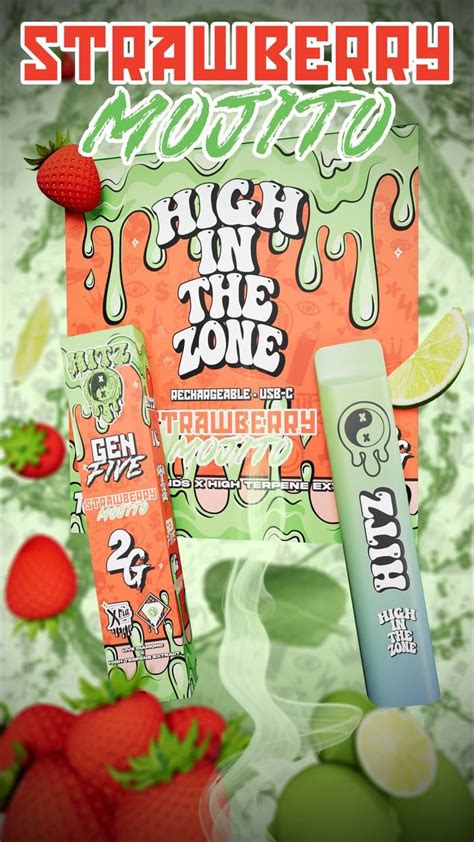 Hitz 2G Disposable Strawberry Mojito Hitz Disposable Official