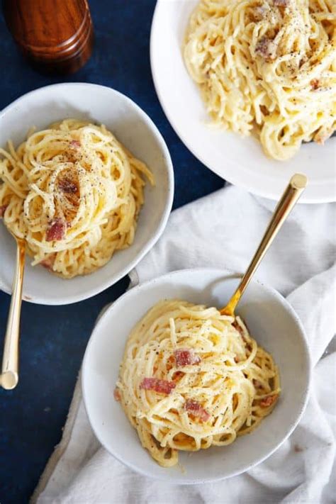 Spaghetti Carbonara Gluten Free Lexis Clean Kitchen