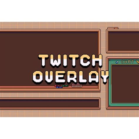 Cute In Twitch Overlay Bit Pixel Art Twitch Overlays Etsy