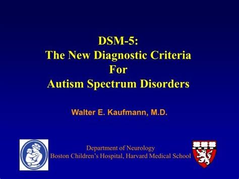 Dsm 5 The New Diagnostic Criteria For Autism Spectrum Disorders