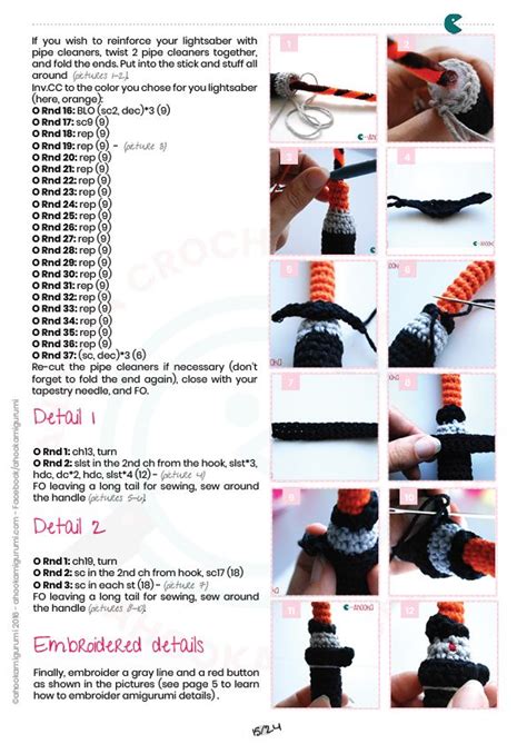 Crochet Star Wars Lightsaber Free Amigurumi Pattern Artofit