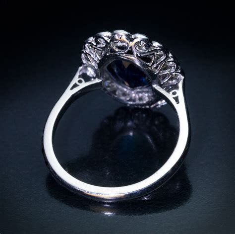 Vintage Sapphire Diamond Engagement Ring Ref: 440856 - Antique Jewelry | Vintage Rings | Faberge ...