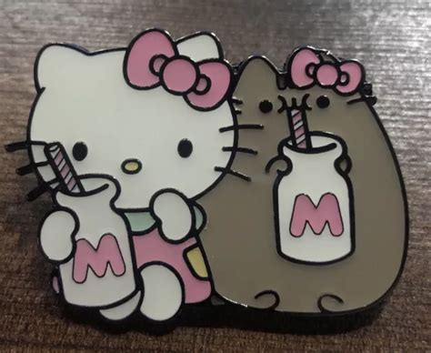 Loungefly Sanrio Hello Kitty Pusheen Enamel Pin Hello Kitty And Pusheen