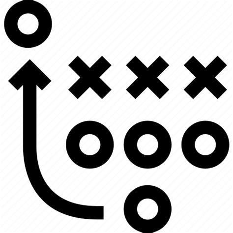 Coach Defense Offense Play Playbook Strategy Xs And Os Icon