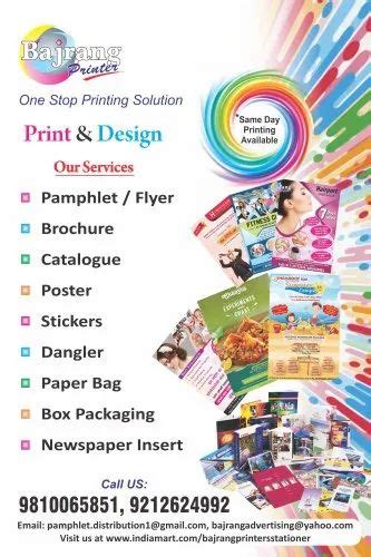 Flyer Printing Services Pamphlet Flyer Printing Service Manufacturer