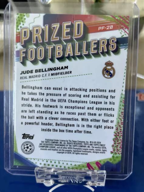 Topps Finest Ucc Jude Bellingham Prized Footballers Real