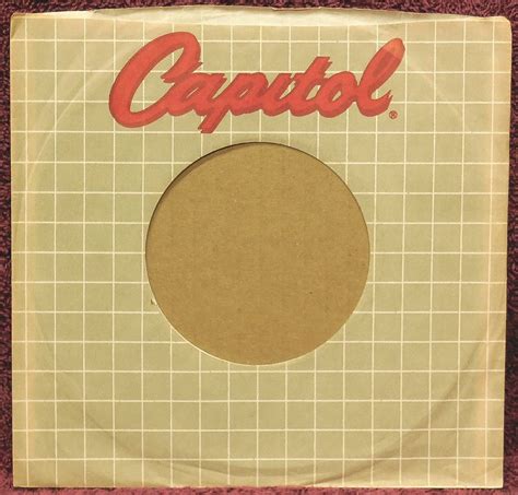 Capitol 45 Rpm Record Company Sleeves Page Capitol