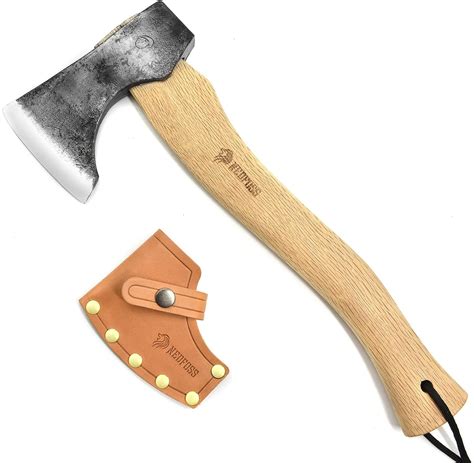 NedFoss Axt - 33cm– Wikinger Axt, Axt Survival, Survival Axt&Beil mit ...