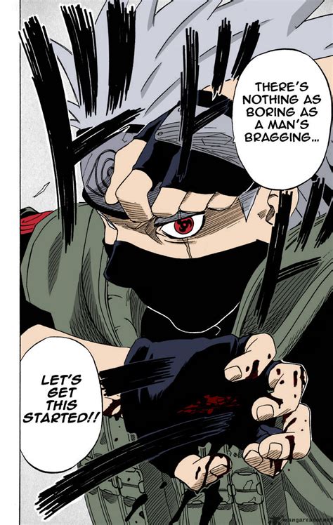 Hatake Kakashi manga scan colored by pollo0389 on DeviantArt