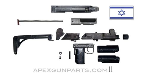 UZI Parts Kit w/Folding Steel Stock, TYPE 2, Includes Trunnion & Cut ...