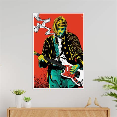 Inspire Ta Kurt Cobain Nirvana Rock Band Poster Vintage Music Band