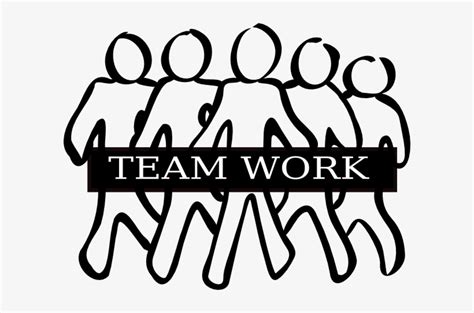 Teamwork Images Free Clipart Team Black And White 600x462 Png