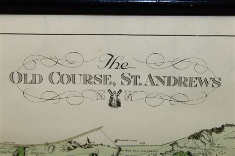 Lot Detail The Old Course St Andrews Map Surveyed And Depicted By A