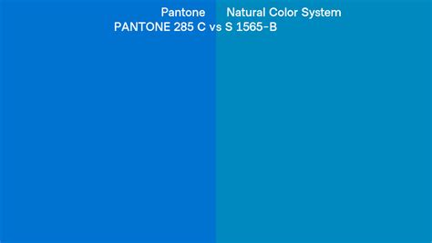 Pantone 285 C Vs Natural Color System S 1565 B Side By Side Comparison