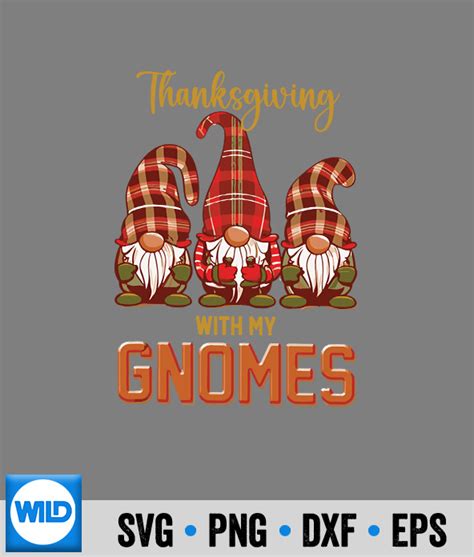 Autumn Thanksgiving SVG, Thanksgiving With My Gnomes Vintage SVG - WildSvg