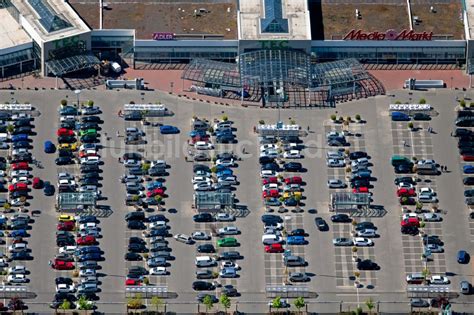 Erfurt Aus Der Vogelperspektive Auto Parkplatz Und Abstellfl Che Am