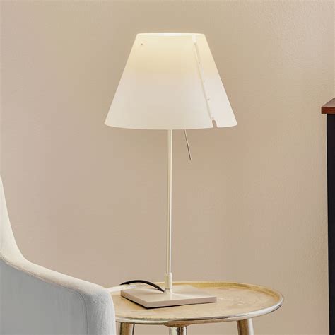 Luceplan Costanzina LED Table Lamp Aluminium White Lights Co Uk