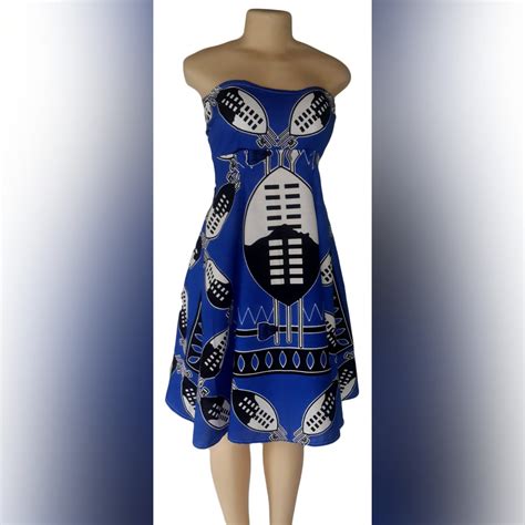 Modern traditonal royal blue swazi dress - Marisela Veludo - Your ...