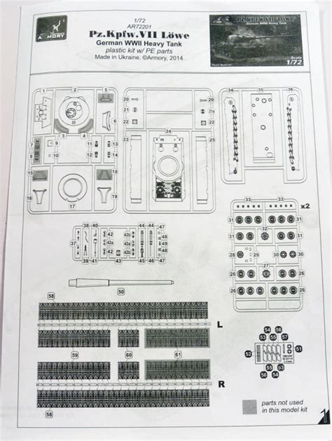 BRAND NEW 1:72 Plastic Kit, Panzerkampfwagen VII Löwe (Armory) | 1/72 ...